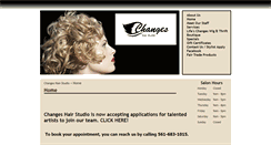 Desktop Screenshot of changeshairstudio.net